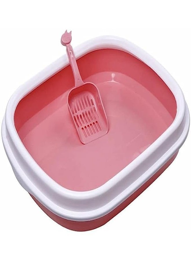 KittuPet صندوق فضلات القطط من كيتو بيت مع مجرفة، مناسب للقطط والقطط الصغيرة، خفيف الوزن وعالي الكفاءة - Image 1